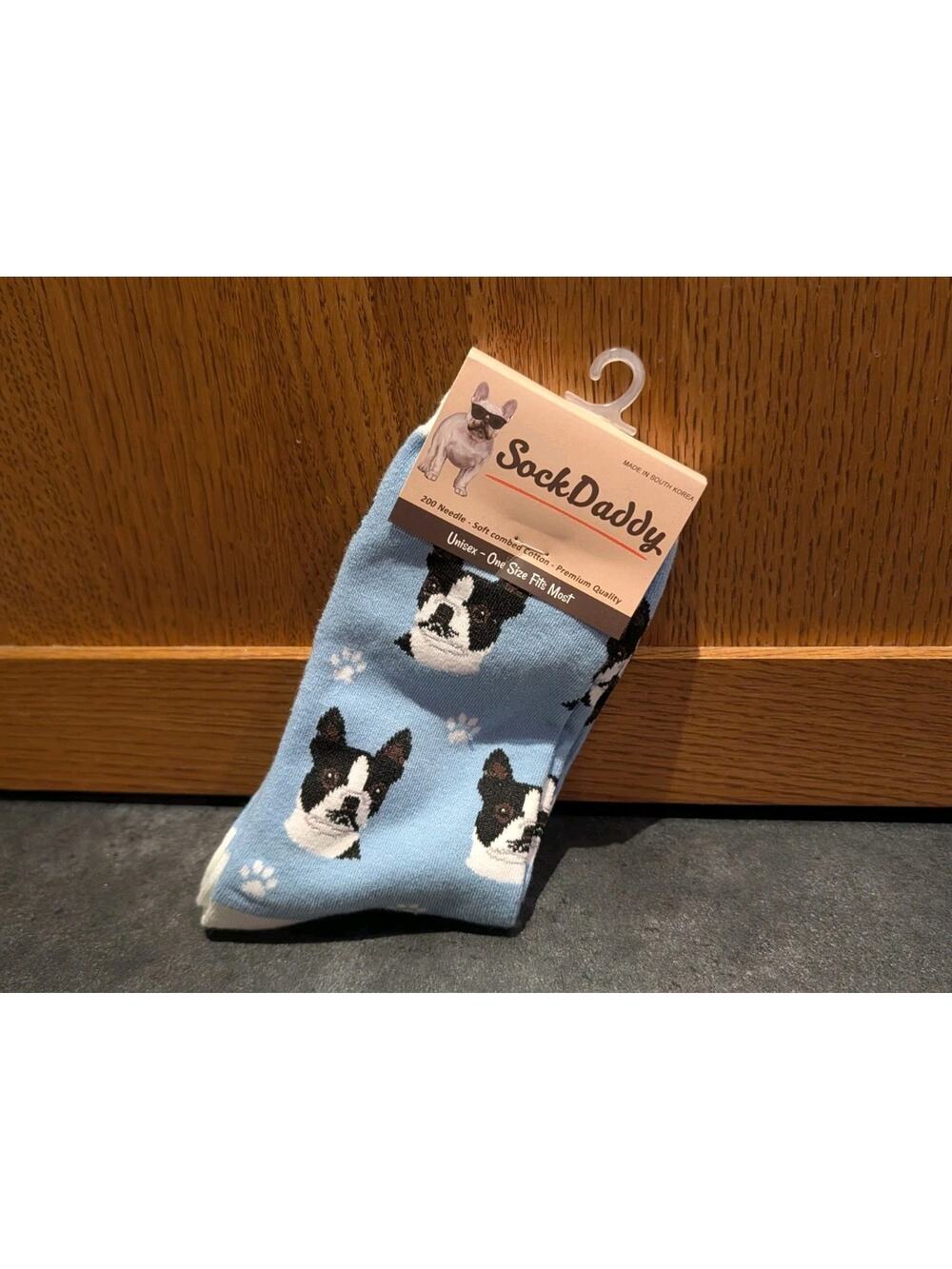 NWT Sock Daddy Dog Socks Women's Unisex One size Blue